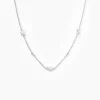 Histoire d'Or Collier Diep Argent Blanc Oxyde De Zirconium