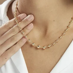 Histoire d'Or Collier Diona Diona Maille Boule Or Jaune