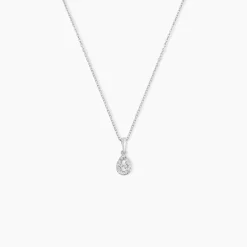 Histoire d'Or Collier Domitia Or Blanc Diamant