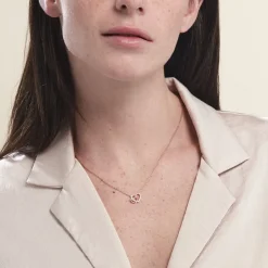 Collier Donatiane Argent Rose Oxyde De Zirconium-Histoire d'Or New