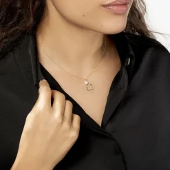 Histoire d'Or Collier Double Ajoure Or Jaune Perle De Culture