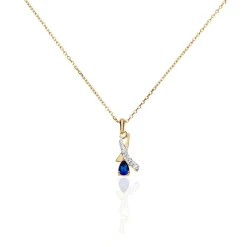 Histoire d'Or Collier Dyanah Plaque Or Jaune Oxyde De Zirconium