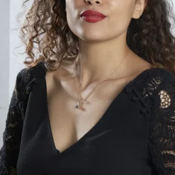 Histoire d'Or Collier Dyanah Plaque Or Jaune Oxyde De Zirconium