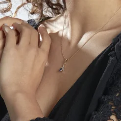 Histoire d'Or Collier Dyanah Plaque Or Jaune Oxyde De Zirconium