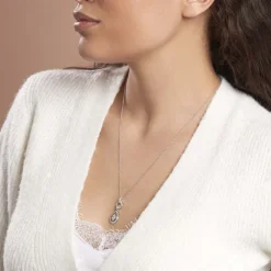 Histoire d'Or Collier Edward Argent Blanc Oxyde De Zirconium