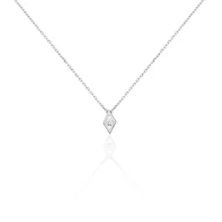 Histoire d'Or Collier Eirena Or Blanc Diamant