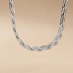 Histoire d'Or Collier Elae Argent Bicolore