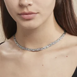 Histoire d'Or Collier Elae Argent Bicolore