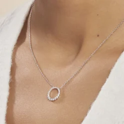 Histoire d'Or Collier Elaïs Argent Blanc Oxyde De Zirconium