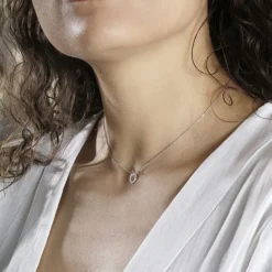 Histoire d'Or Collier Elenza Argent Blanc