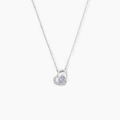 Collier Eliana Or Blanc Amethyste Et Oxyde De Zirconium-Histoire d'Or Clearance