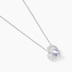 Collier Eliana Or Blanc Amethyste Et Oxyde De Zirconium-Histoire d'Or Clearance