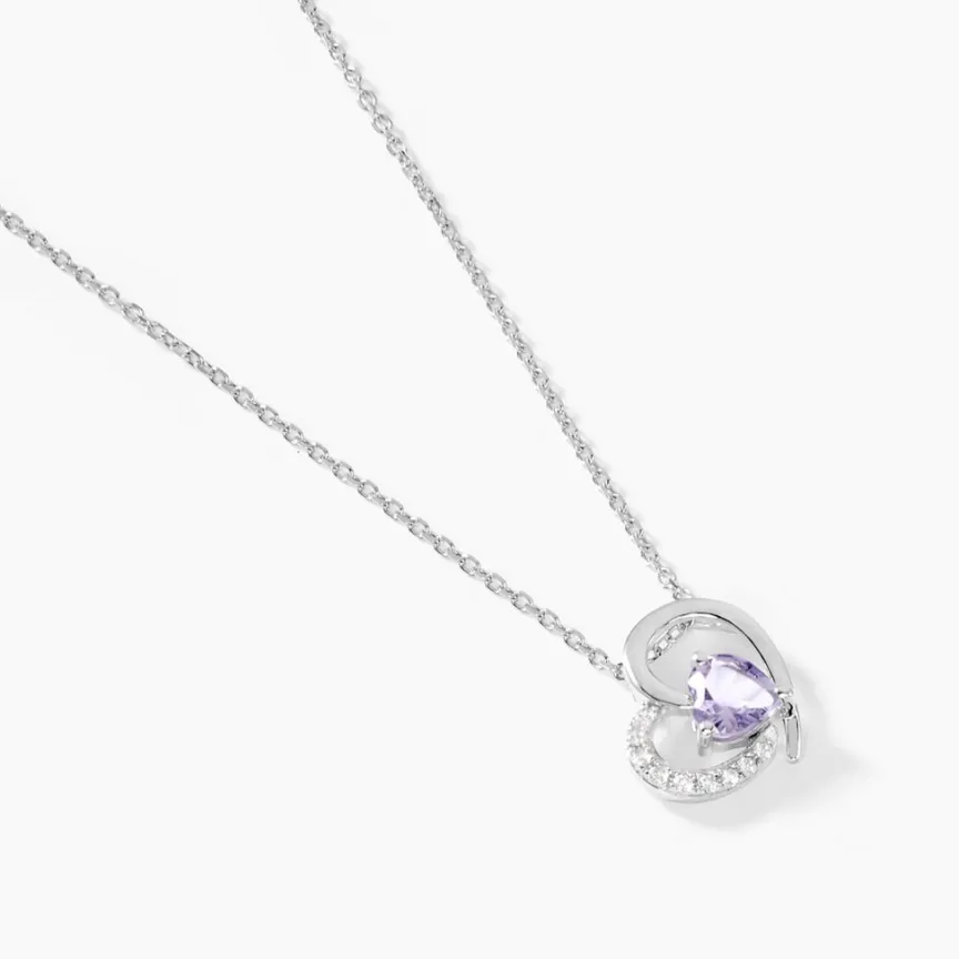 Collier Eliana Or Blanc Amethyste Et Oxyde De Zirconium-Histoire d'Or Clearance