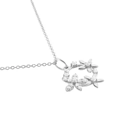 Histoire d'Or Collier Elinia Argent Blanc Oxyde De Zirconium