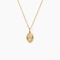 Histoire d'Or Collier Embrasement Plaqué Or Jaune Oxyde De Zirconium