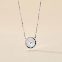 Histoire d'Or Collier Erina Argent Blanc Nacre Oxyde De Zirconium