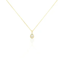 Histoire d'Or Collier Evana Or Jaune Oxyde De Zirconium