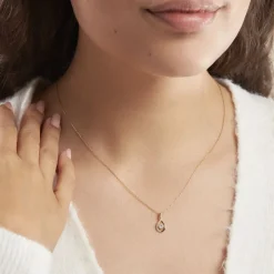 Histoire d'Or Collier Evana Or Jaune Oxyde De Zirconium