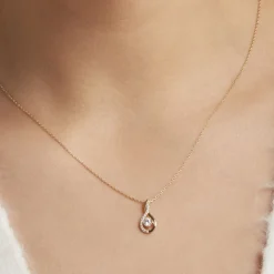 Histoire d'Or Collier Evana Or Jaune Oxyde De Zirconium