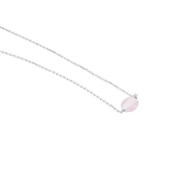 Histoire d'Or Collier Evren Argent Blanc Quartz Rose