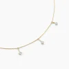 Histoire d'Or Collier Falling Star Or Jaune Oxyde De Zirconium