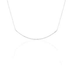 Histoire d'Or Collier Fanchette Or Blanc Diamant