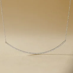 Histoire d'Or Collier Fanchette Or Blanc Diamant