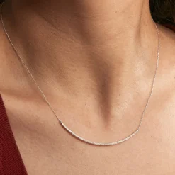 Histoire d'Or Collier Fanchette Or Blanc Diamant