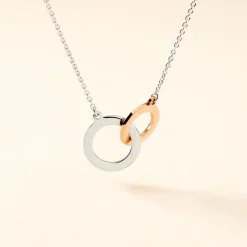 Histoire d'Or Collier Fethi Argent Bicolore