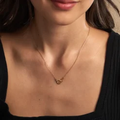 Histoire d'Or Collier Foma Or Jaune Oxyde De Zirconium