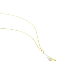 Histoire d'Or Collier Formev Or Bicolore Oxyde De Zirconium