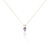 Histoire d'Or Collier Frannie Or Rose Amethyste Et Oxyde De Zirconium