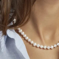 Histoire d'Or Collier Gabrieleae Or Jaune Perle De Culture