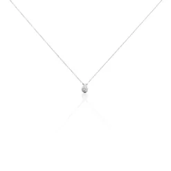 Histoire d'Or Collier Gally Or Blanc Diamant