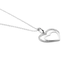 Histoire d'Or Collier Gasparde Argent Blanc Oxyde De Zirconium