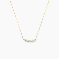 Histoire d'Or Collier Gemariah Or Jaune Diamant Synthétique