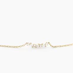 Histoire d'Or Collier Gemariah Or Jaune Diamant Synthétique