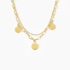 Histoire d'Or Collier Gili Acier Jaune