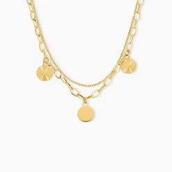Histoire d'Or Collier Gili Acier Jaune