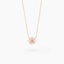 Histoire d'Or Collier Gladysse Or Rose Oxyde De Zirconium
