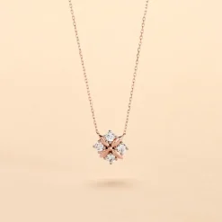 Histoire d'Or Collier Gladysse Or Rose Oxyde De Zirconium