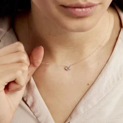 Histoire d'Or Collier Gladysse Or Rose Oxyde De Zirconium