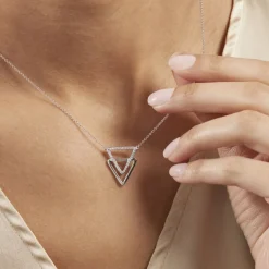 Histoire d'Or Collier Glorya Argent Blanc Oxyde De Zirconium