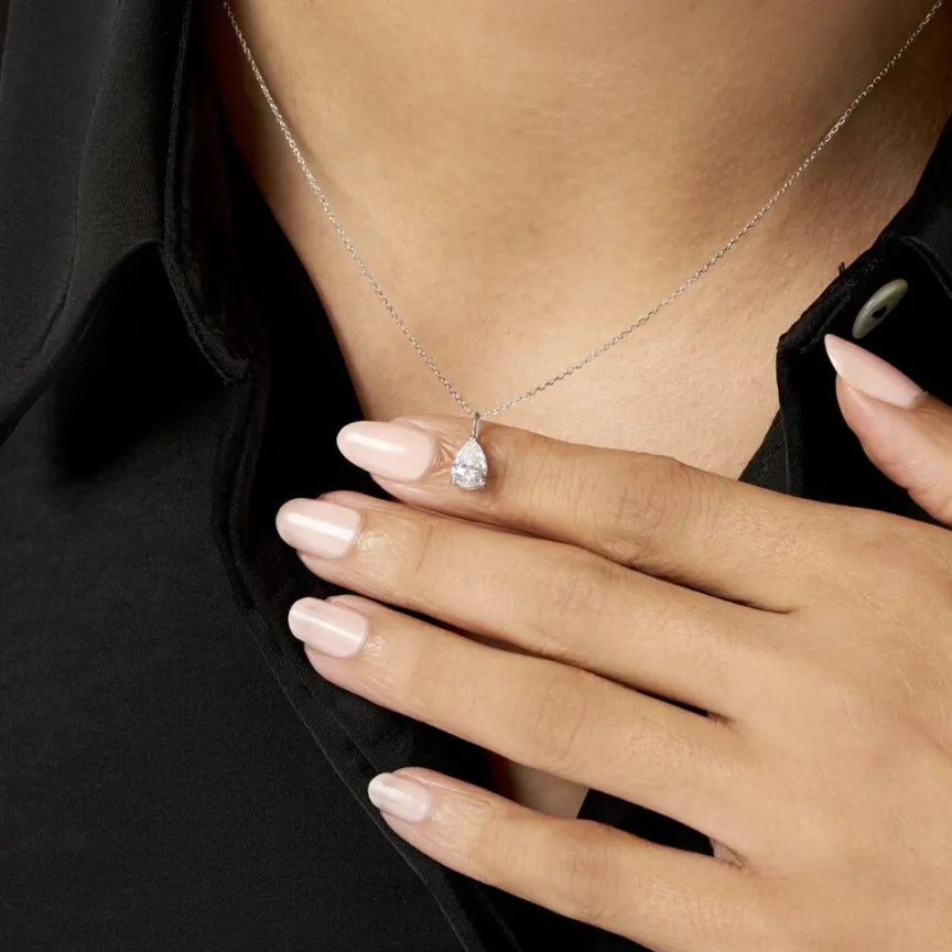 Collier Goutte De Zirconium-Histoire d'Or Hot