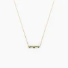 Histoire d'Or Collier Green Peas Or Jaune Emeraude