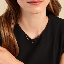 Histoire d'Or Collier Green Peas Or Jaune Emeraude