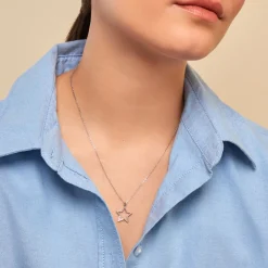 Histoire d'Or Collier Gyliane Argent Blanc Oxyde De Zirconium