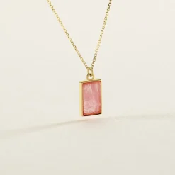 Histoire d'Or Collier Hallie Or Jaune Rhodochrosite