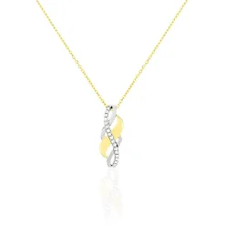 Histoire d'Or Collier Helene Or Bicolore Diamant