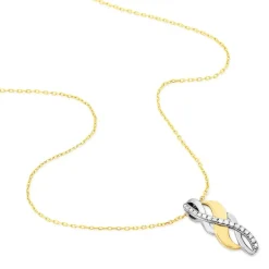 Histoire d'Or Collier Helene Or Bicolore Diamant